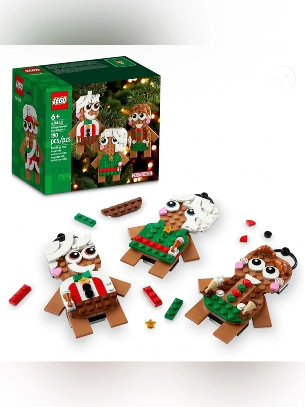 Lego Gingerbread Ornaments Building Set - Seasonal Limited Edition